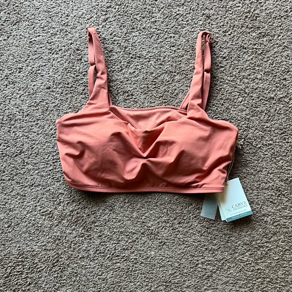 Coral Pink Crop Top